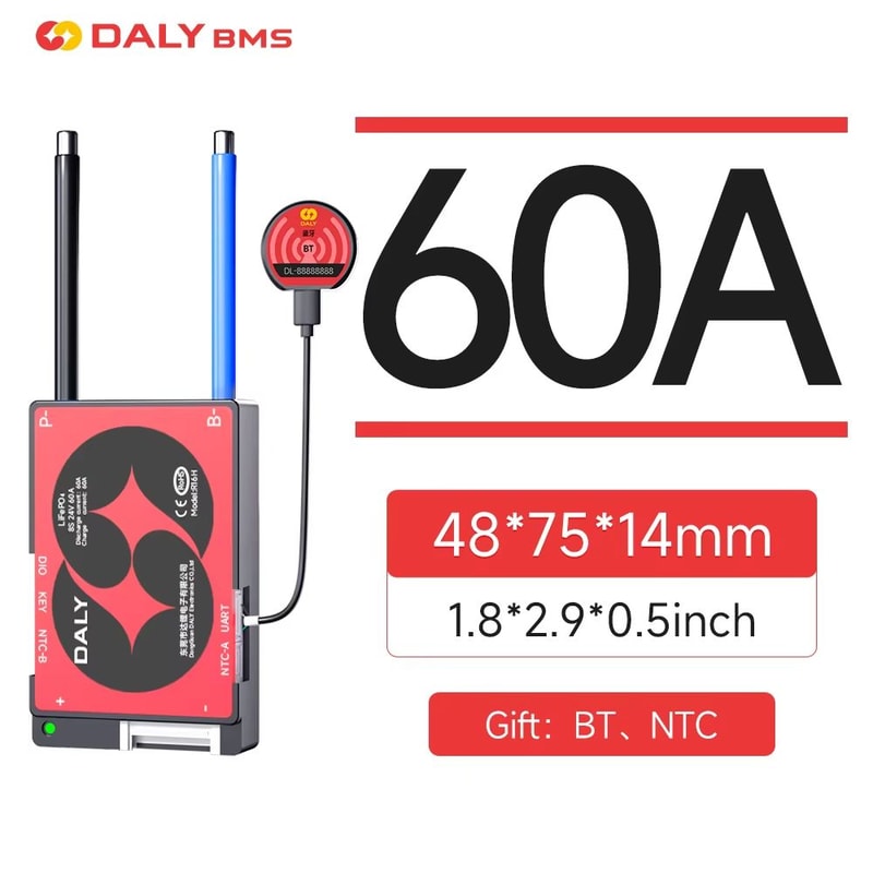 Daly Smart Lifepo4 BMS Professional Lithium Battery Management System For 12V 24V 36V 48V And 72V 9
