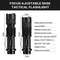 Set Of 5 Mini Tactical LED Flashlights  Bright Zoomable PocketSized Torches Powered By AA Or 14500  1