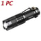 Set Of 5 Mini Tactical LED Flashlights Bright Zoomable PocketSized Torches Powered By AA Or 14500 6