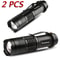 Set Of 5 Mini Tactical LED Flashlights Bright Zoomable PocketSized Torches Powered By AA Or 14500 7