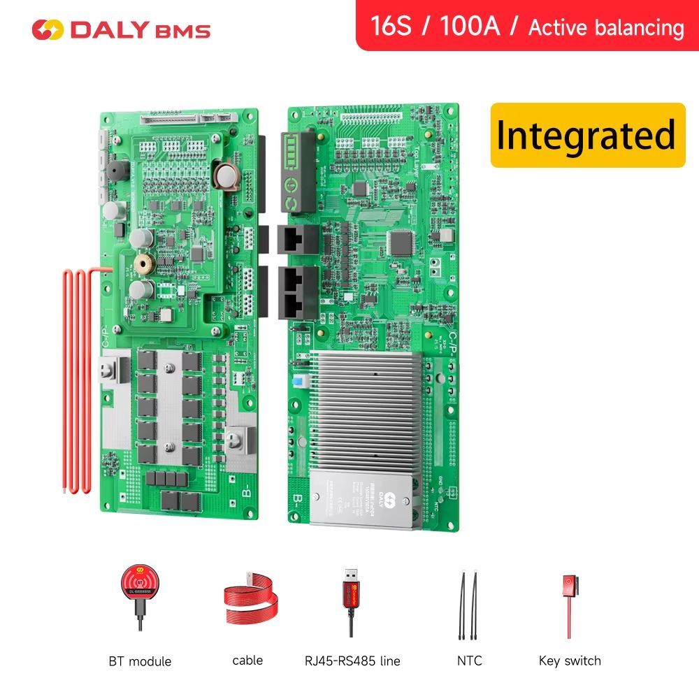 Daly Smart Inverter BMS LiFePO4 Battery Management System With Active Balancer For 24V 48V Energy 9