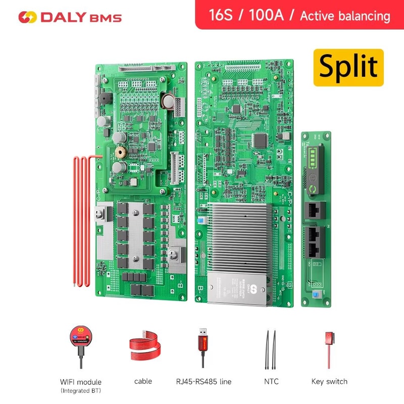 Daly Smart Inverter BMS LiFePO4 Battery Management System With Active Balancer For 24V 48V Energy 13