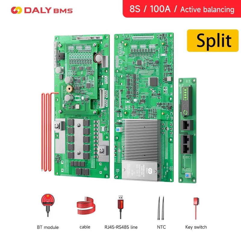 Daly Smart Inverter BMS LiFePO4 Battery Management System With Active Balancer For 24V 48V Energy 14