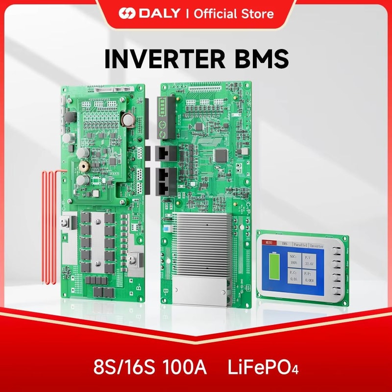 Daly Smart Inverter BMS LiFePO4 Battery Management System With Active Balancer For 24V 48V Energy 1