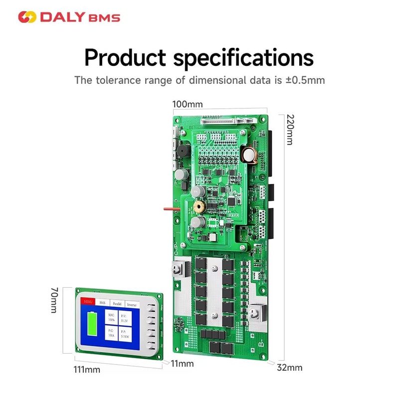 Daly Smart Inverter BMS LiFePO4 Battery Management System With Active Balancer For 24V 48V Energy 3