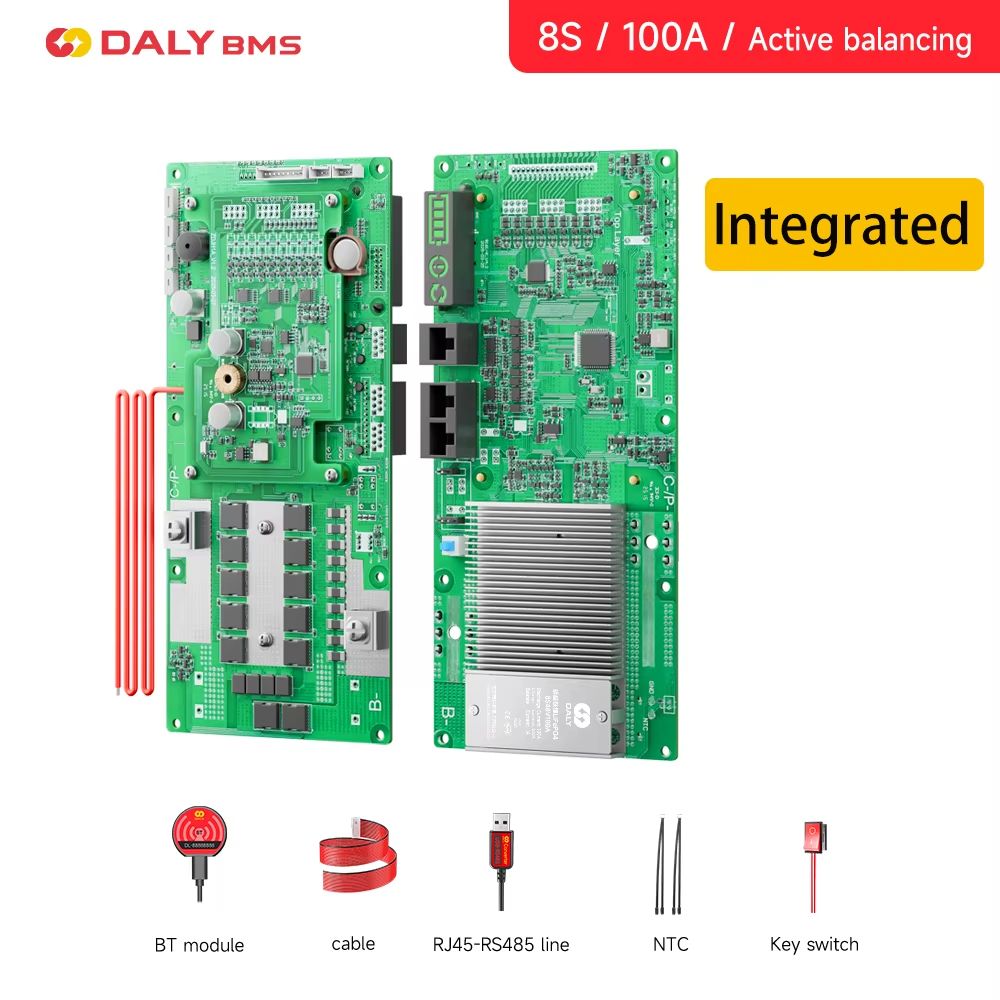 Daly Smart Inverter BMS LiFePO4 Battery Management System With Active Balancer For 24V 48V Energy 6
