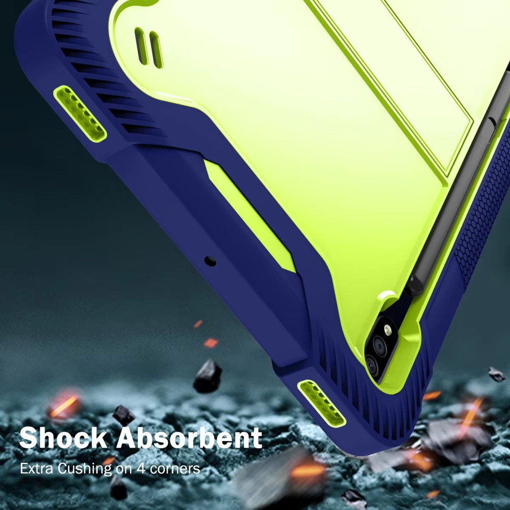Heavy Duty Armor Case For Samsung Galaxy Tab  Rugged Shockproof PC  Silicone Hybrid Cover For Kids  4