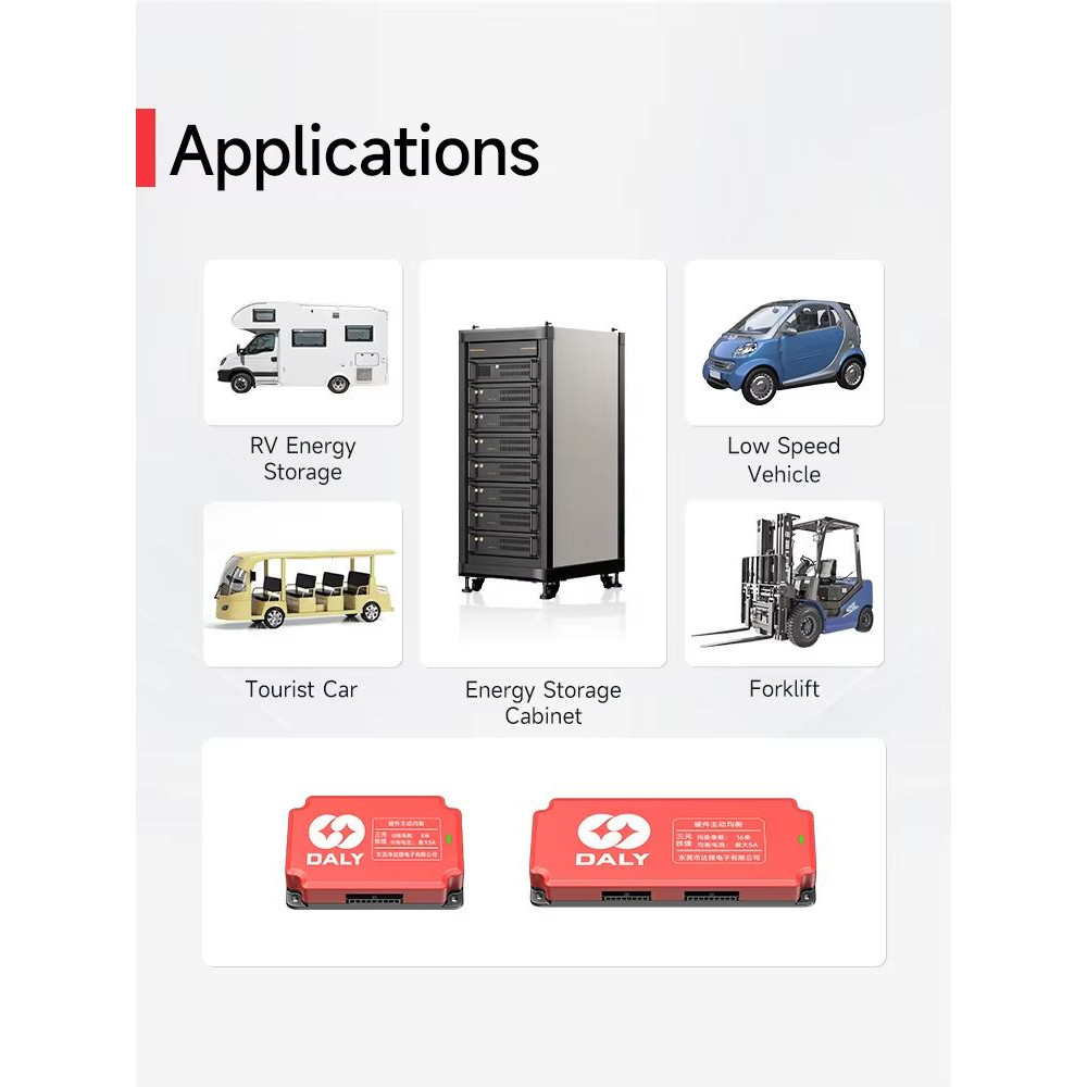 Daly BMS 5A Active Balancing Board  Smart Equalizer For 18650 LiFePO4  Lithium Battery Packs 3S16S 2