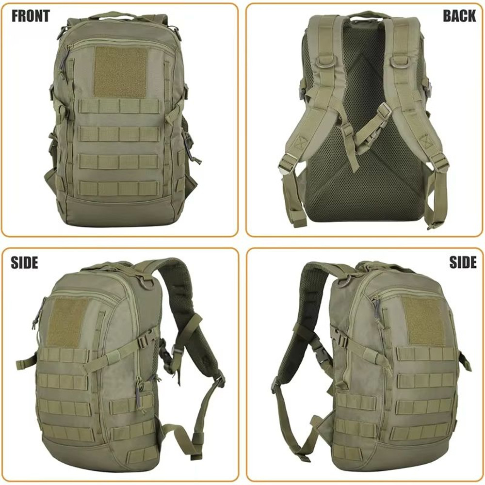 LQARMY 20L Waterproof Tactical Backpack  Outdoor Travel Camping Rucksack With Molle System For Hiki 3