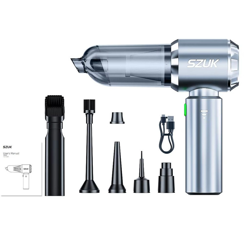 SZUK Wireless Car Vacuum Cleaner  180000PA Powerful Mini Handheld Cleaner For Car Home  Keyboard 6
