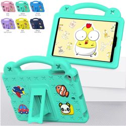 kids shockproof cartoon bear case for ipad mini 1–5 (7.9 inch) – durable eva protective tablet cover
