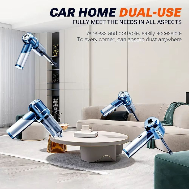 SZUK Foldable Car Vacuum Cleaner  Portable Cordless Handheld Mini Vacuum With Strong Suction For Ca 5