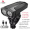 XTIGER 2400 Lumen Waterproof Bike Light USB Rechargeable Aluminum Alloy Cycling Headlight For MTB 11