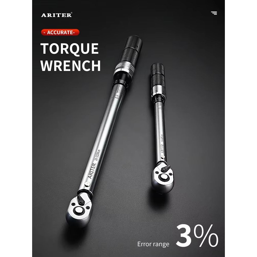 ARITER High Precision Click Torque Wrench 14 38 12 Drive Professional 3 Accuracy For Bicycle Car 0
