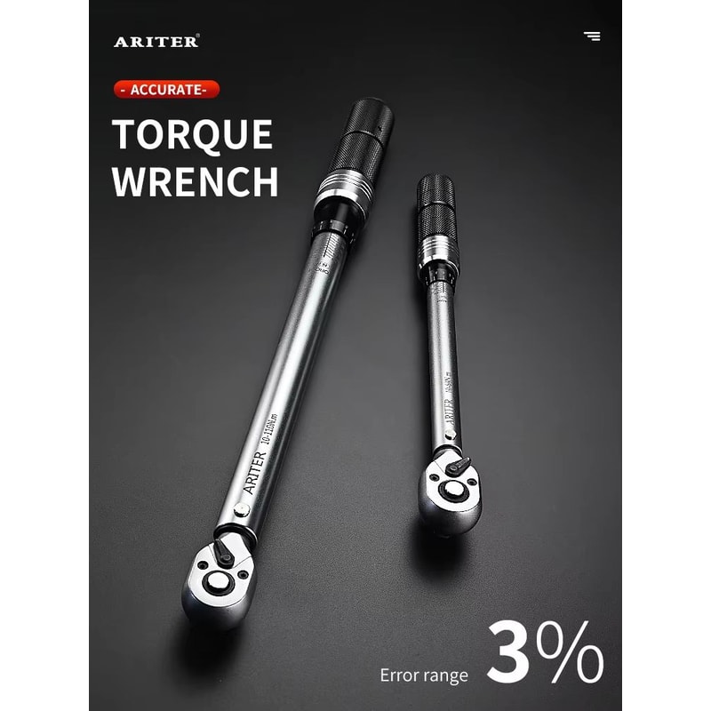 ARITER High Precision Click Torque Wrench 14 38 12 Drive Professional 3 Accuracy For Bicycle Car 0