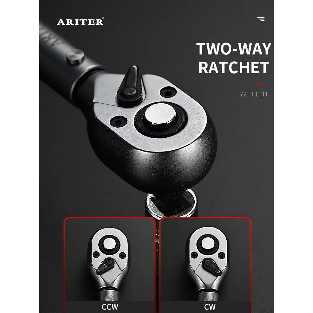 ARITER High Precision Click Torque Wrench 14 38 12 Drive Professional 3 Accuracy For Bicycle Car 2