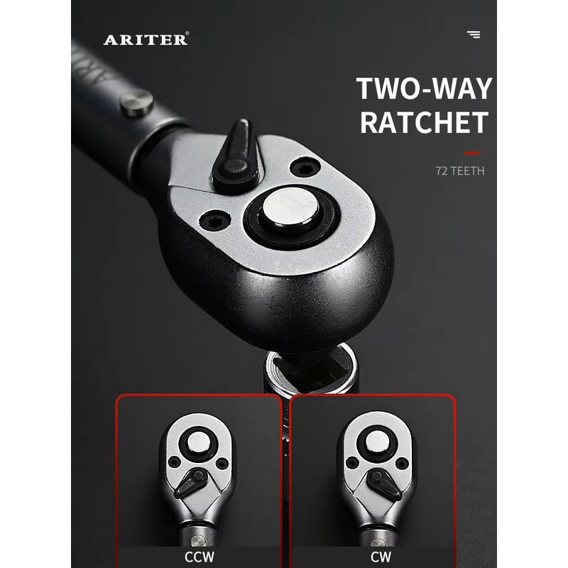 ARITER High Precision Click Torque Wrench 14 38 12 Drive Professional 3 Accuracy For Bicycle Car 2