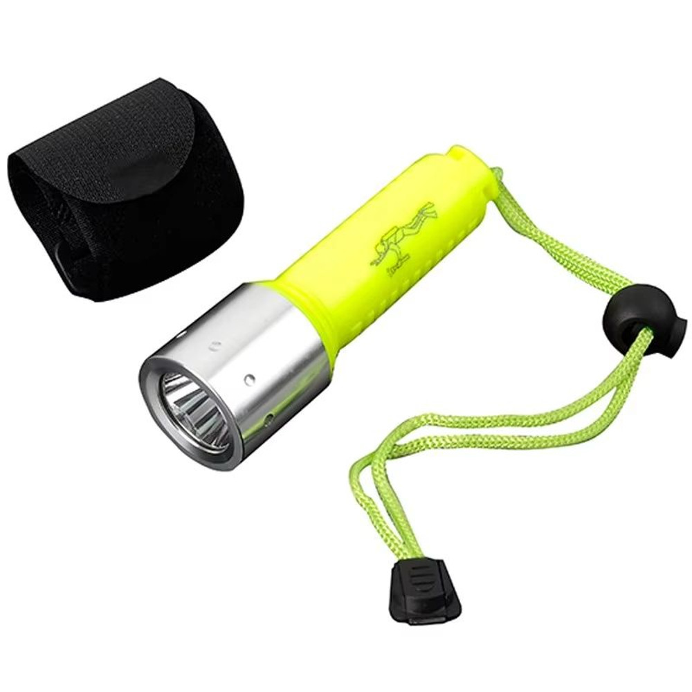 ZK20 Rechargeable Diving Flashlight  Powerful Q5 LED Underwater Scuba Torch With 18650 Battery 0