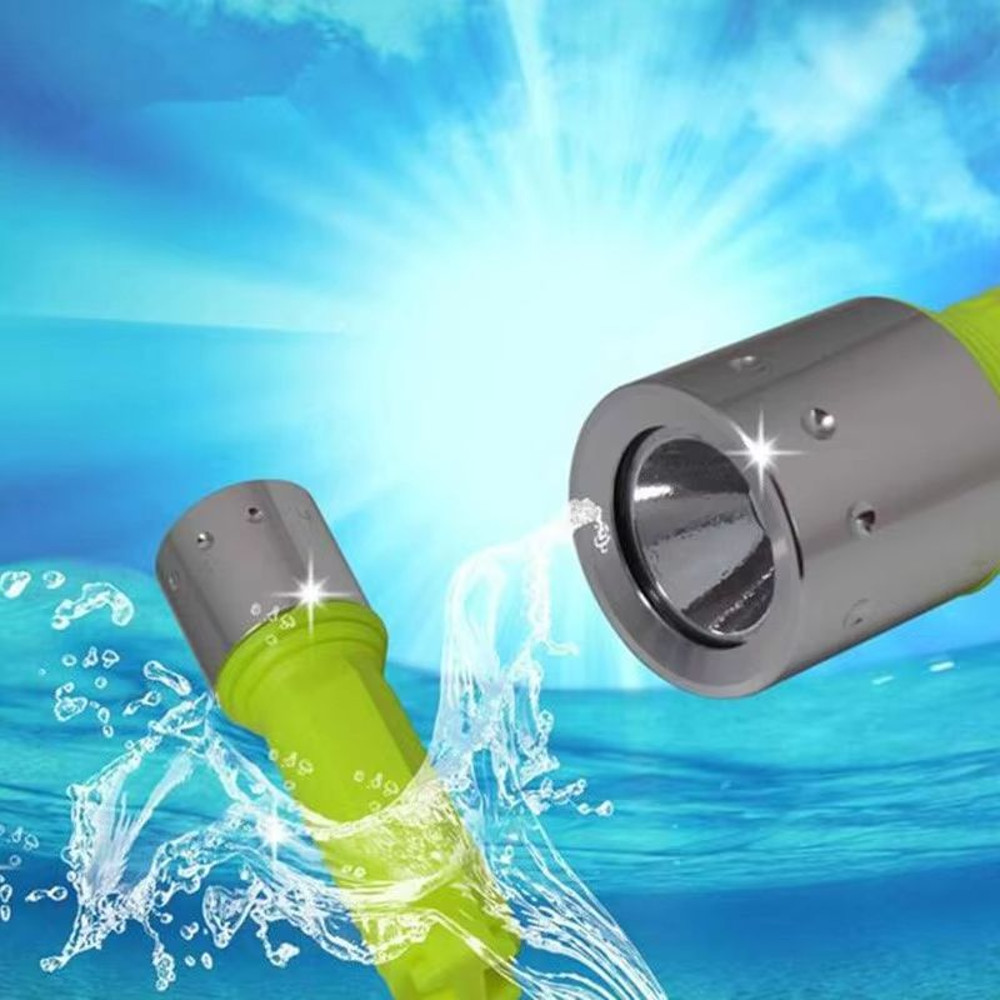 ZK20 Rechargeable Diving Flashlight  Powerful Q5 LED Underwater Scuba Torch With 18650 Battery 5