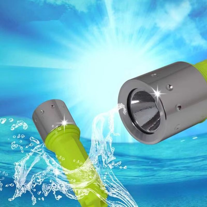 ZK20 Rechargeable Diving Flashlight  Powerful Q5 LED Underwater Scuba Torch With 18650 Battery 5