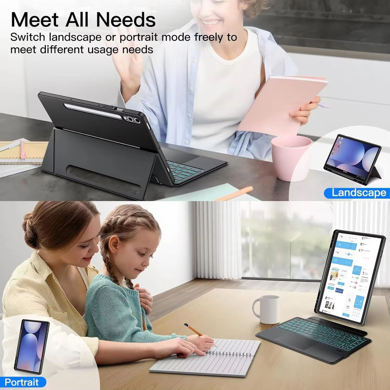 Detachable Backlit Keyboard Case For Samsung Galaxy Tab S10 Plus S10 Ultra S9 S8 S7 And A9  Slim Pr 5