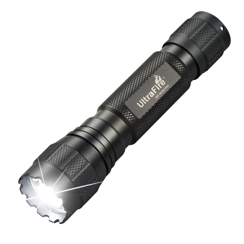 UltraFire WF501B Tactical LED Flashlight  1200 Lumens Rechargeable Torch For Police Army And Outdoo 6