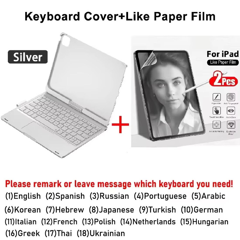 Magic Keyboard Case For IPad Pro  Air  Backlit Wireless Keyboard With Trackpad And Protective Cover 10