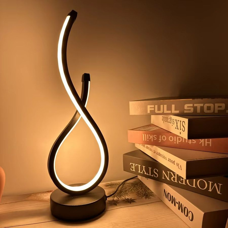Modern LED Table Lamp  Decorative Night Light For Bedroom Living Room Coffee Shop Or Restaurant 0