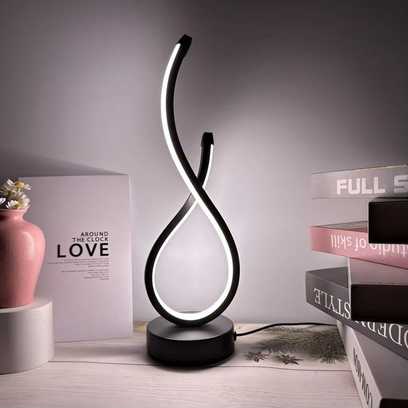 Modern LED Table Lamp  Decorative Night Light For Bedroom Living Room Coffee Shop Or Restaurant 2