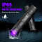 UltraFire SP10UV 395nm UV LED Flashlight  Rechargeable Black Light Torch For Pet Stains Mineral Hun 2