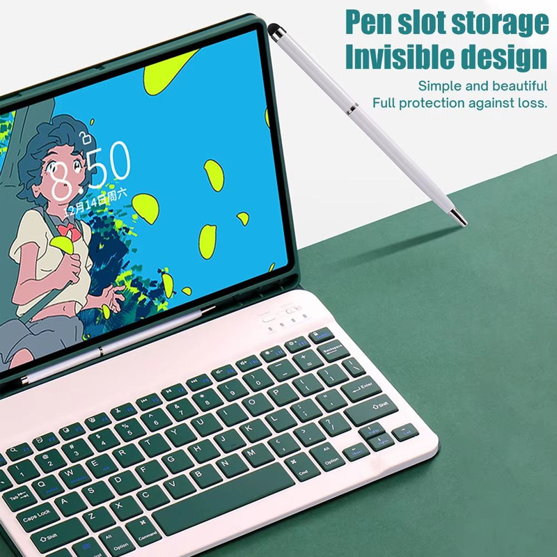 Smart Keyboard Case For Samsung Galaxy Tab A9 PlusS7S8S9 FE 11 And Tab S9 PlusS10 Plus 124  Protect 4