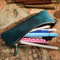 Vintage Genuine Leather Pencil Case Handmade Large Capacity Zipper Organizer Bag With Patriotic Co 1