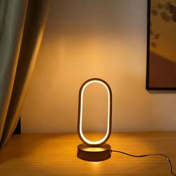 modern led u-shaped lamp – decorative bedside & living room night light for bedroom, study, or home decor