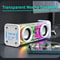 V8 Transparent Bluetooth Speaker Wireless TWS Subwoofer With Double Bass RGB Lights Portable Mini 0