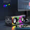 V8 Transparent Bluetooth Speaker  Wireless TWS Subwoofer With Double Bass RGB Lights  Portable Mini 3