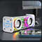 V8 Transparent Bluetooth Speaker  Wireless TWS Subwoofer With Double Bass RGB Lights  Portable Mini 7