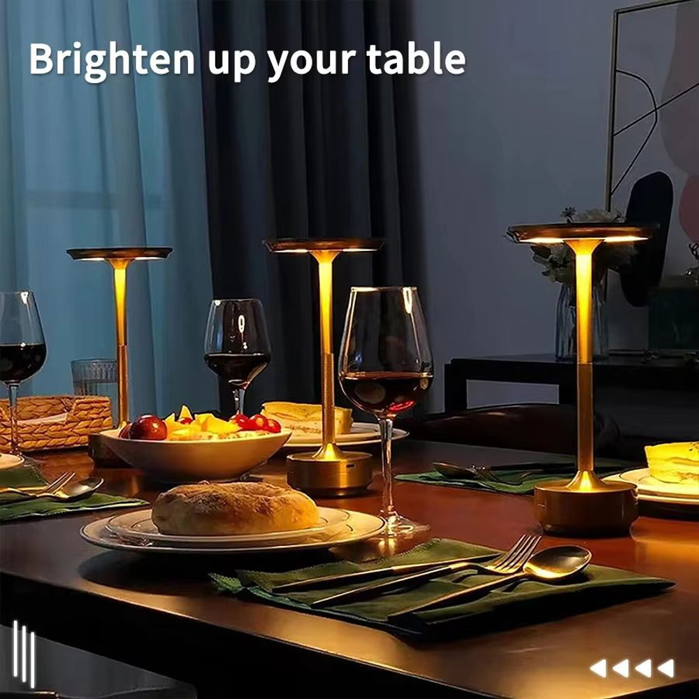 Rechargeable Wireless Table Lamp  Touch Control USBC Bedside Light For Bedroom Desk And Camping 3