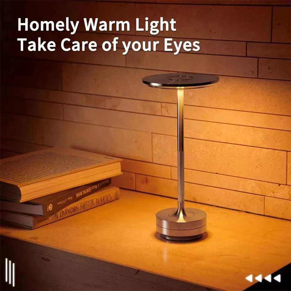 Rechargeable Wireless Table Lamp  Touch Control USBC Bedside Light For Bedroom Desk And Camping 4