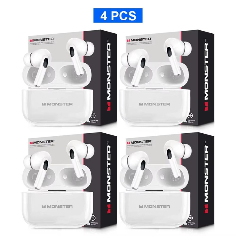 Monster TWS Wireless Bluetooth Earbuds  HD Stereo Sound Sports InEar Headphones With Charging Case  9