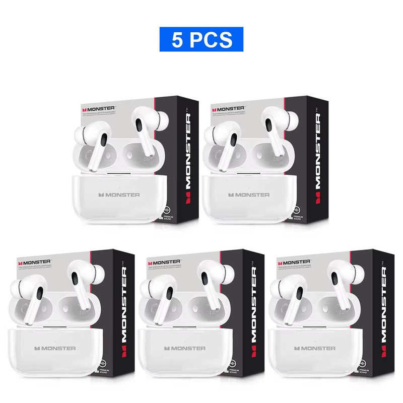 Monster TWS Wireless Bluetooth Earbuds  HD Stereo Sound Sports InEar Headphones With Charging Case  10