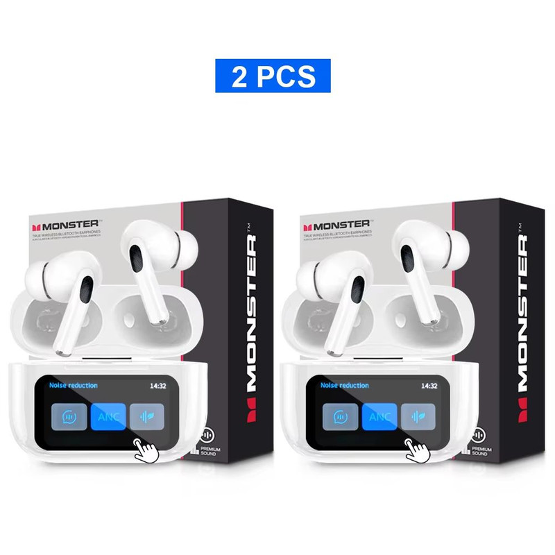 Monster TWS Wireless Bluetooth Earbuds  HD Stereo Sound Sports InEar Headphones With Charging Case  13