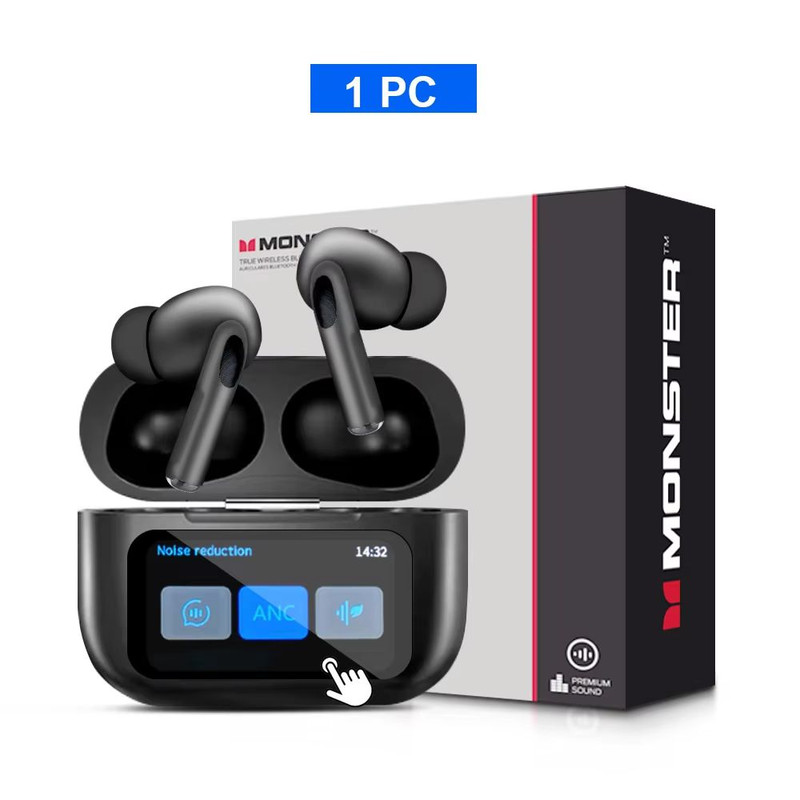 Monster TWS Wireless Bluetooth Earbuds  HD Stereo Sound Sports InEar Headphones With Charging Case  17