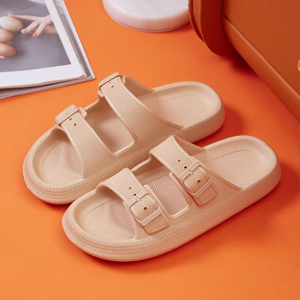Womens Thick Platform Cloud Slippers  Soft Pillow Slides With Buckle Strap NonSlip Sole And Fashion 10