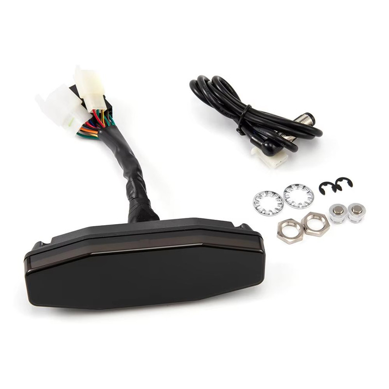 12V Universal Motorcycle Digital Speedometer LCD Display Speed Meter With LED Oil Gauge Tachomete 3