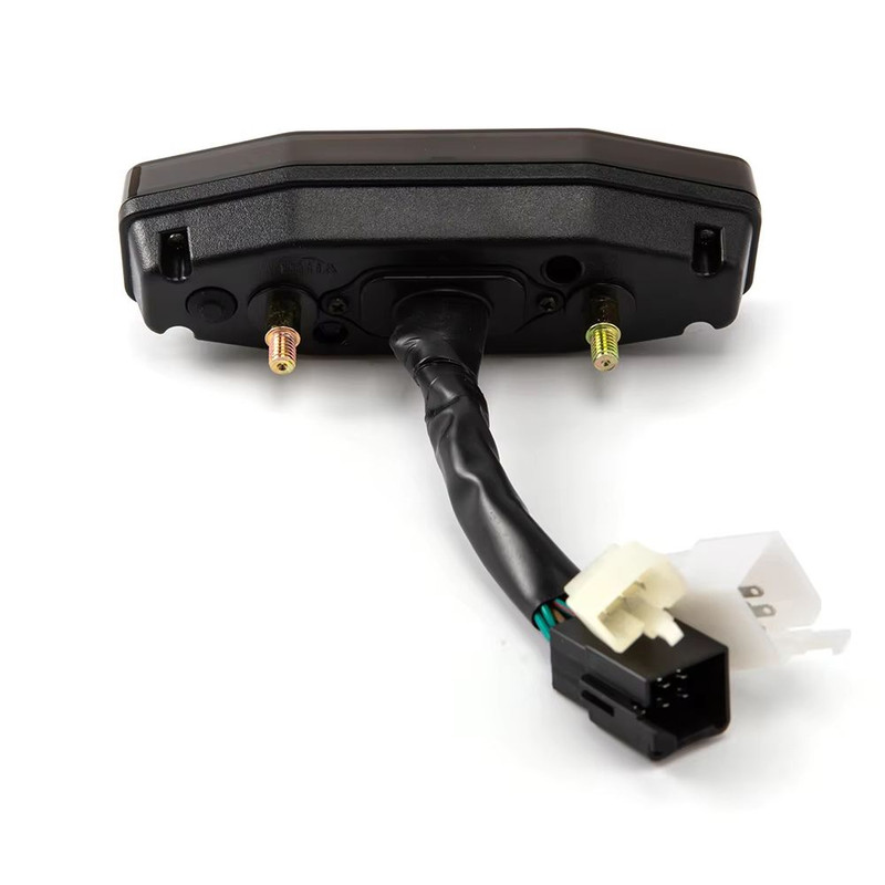 12V Universal Motorcycle Digital Speedometer LCD Display Speed Meter With LED Oil Gauge Tachomete 4