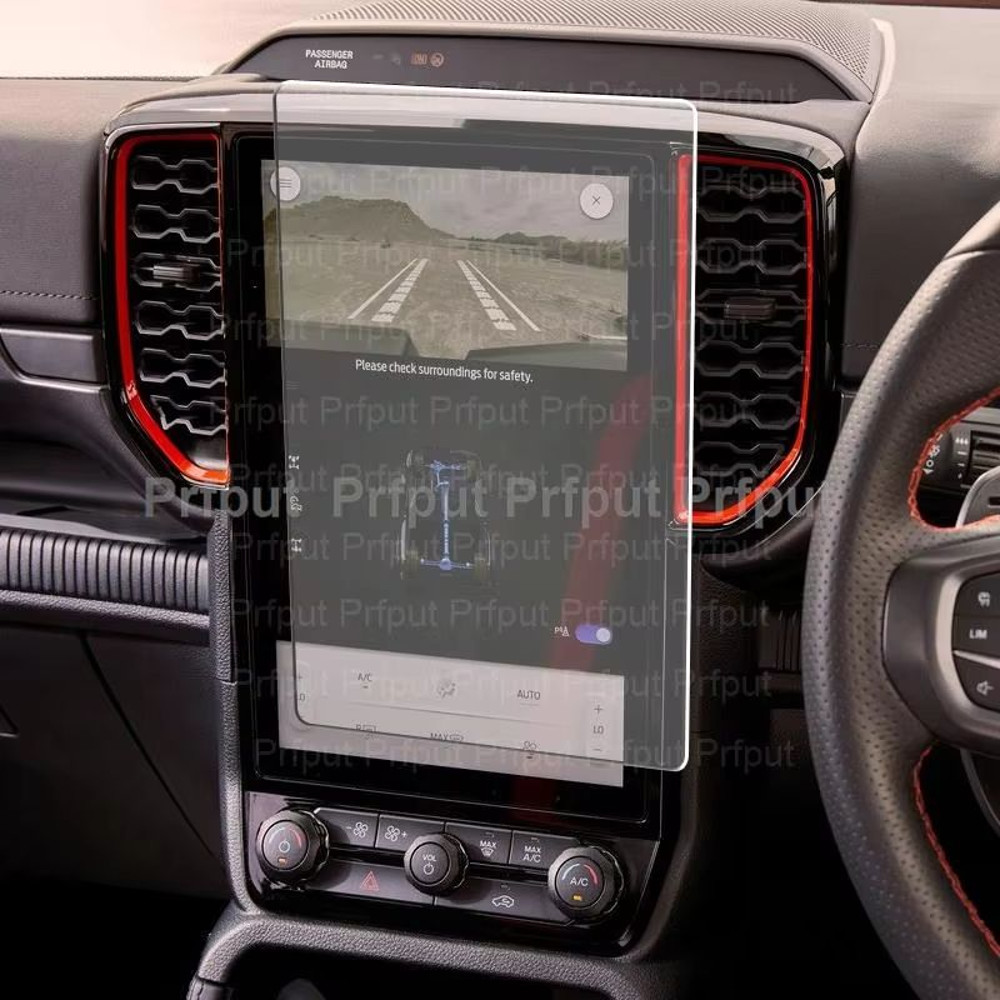 Tempered Glass Screen Protector For Ford Ranger Lariat 20242025  GPS  Infotainment Protection Film 1