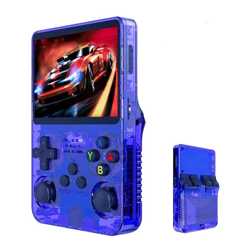 R36S Retro Handheld Game Console  35 IPS Screen Linux System Builtin Battery And Preinstalled Class 10