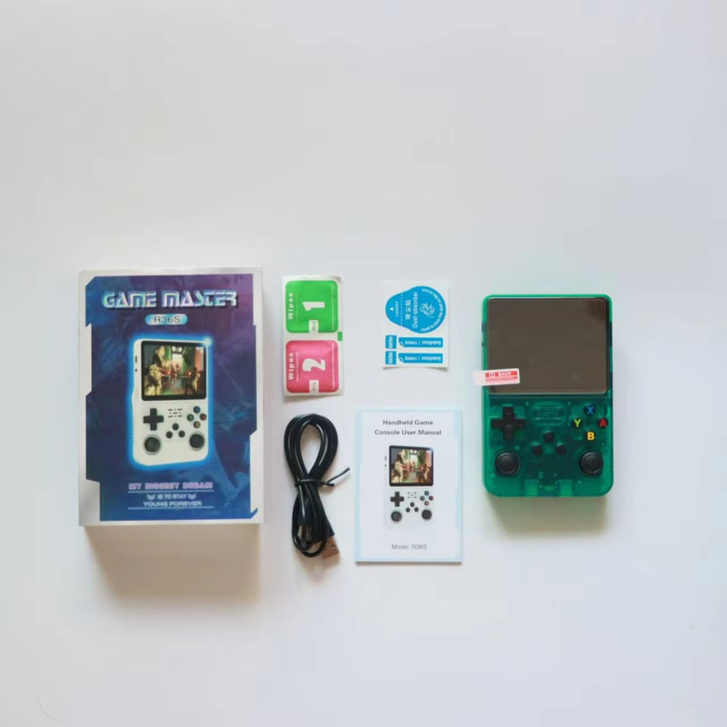 R36S Retro Handheld Game Console  35 IPS Screen Linux System Builtin Battery And Preinstalled Class 5