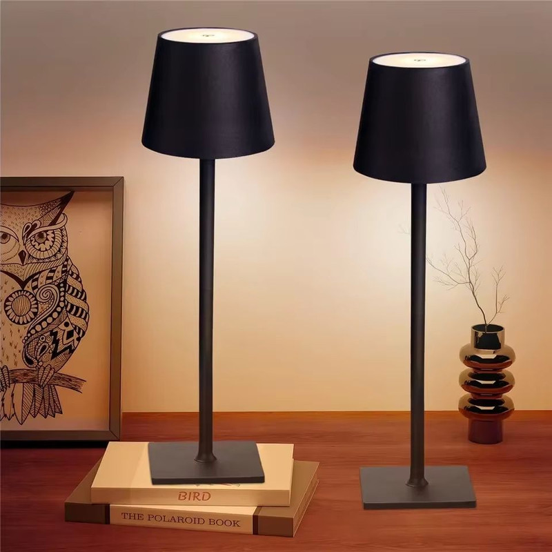 Cordless USB Rechargeable Table Lamp  Waterproof Touch Control Poldina Style Lamp For Bedroom Hotel 4