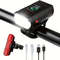 UltraBright USB Rechargeable Bicycle Light Set  Aluminum Alloy Headlight With Six Modes  Rear Taill 2